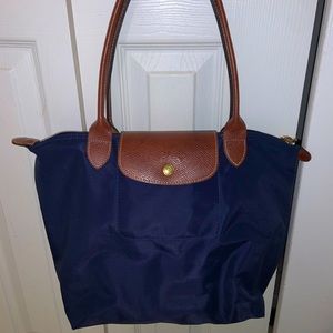 NAVY AUTHENTICATED LONGCHAMP - SMALL LE PILAGE